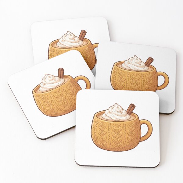 Item preview, Cozy Autumn Hot Cocoa Mug with Cinnamon & Whipped Cream designed and sold by Mellow Doodle Co..