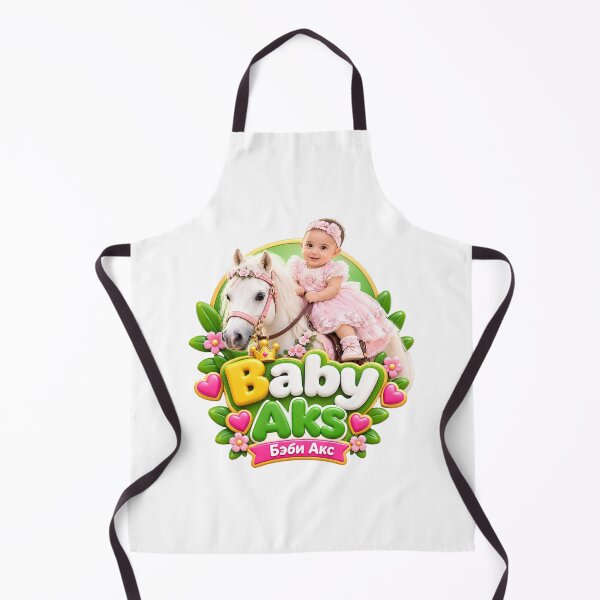 Item preview, Baby AKS - Cute Baby Girl Riding White Pony | 3D Kids Logo Design designed and sold by AksNoor116.