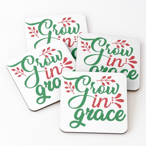 Item preview, Grow in Grace Christmas Quote Christian Holiday Vibes designed and sold by FuzionRaptor.
