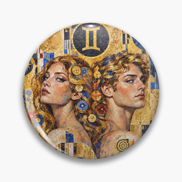 Item preview, Gemini Zodiac Painting – Twin Souls designed and sold by GalleryKauffeld.