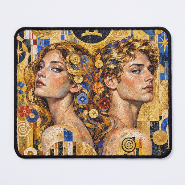 Item preview, Gemini Zodiac Painting – Twin Souls designed and sold by GalleryKauffeld.