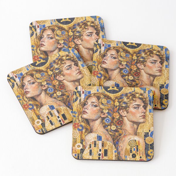 Item preview, Gemini Zodiac Painting – Twin Souls designed and sold by GalleryKauffeld.