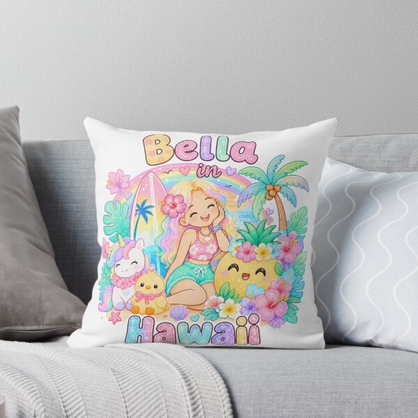 Item preview, Bella Name Gift Rainbow Kawaii Hawaii Pastel Summer designed and sold by TheChalkyFox.