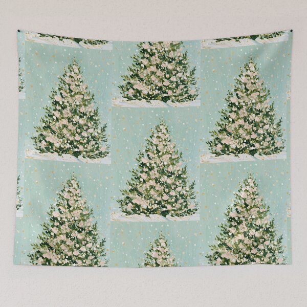 Item preview, Hand painted Christmas Tree card designed and sold by MendaciousMina.