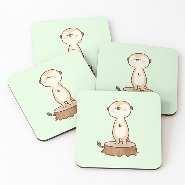 Item preview, Meerkat Standing on a Tree Stump designed and sold by Chunu Doodles.