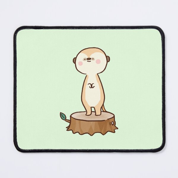 Item preview, Meerkat Standing on a Tree Stump designed and sold by Chunu Doodles.