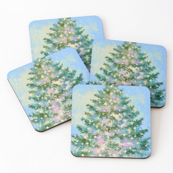 Item preview, Hand painted Christmas Tree card designed and sold by MendaciousMina.