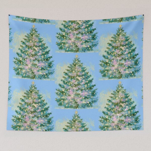 Item preview, Hand painted Christmas Tree card designed and sold by MendaciousMina.