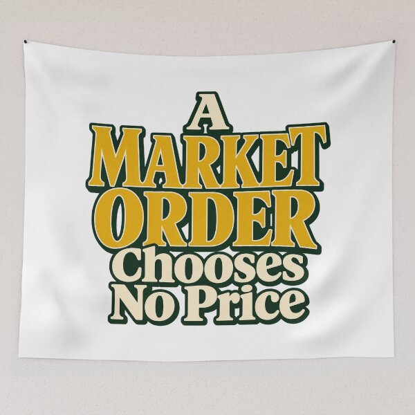 Item preview, Market Order Chooses No Price Gold Lettering designed and sold by Bikivuno.