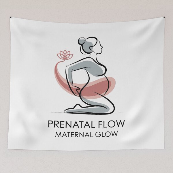 Item preview, Prenatal Flow Maternal Glow Gray Mauve Lotus designed and sold by 108stillness.
