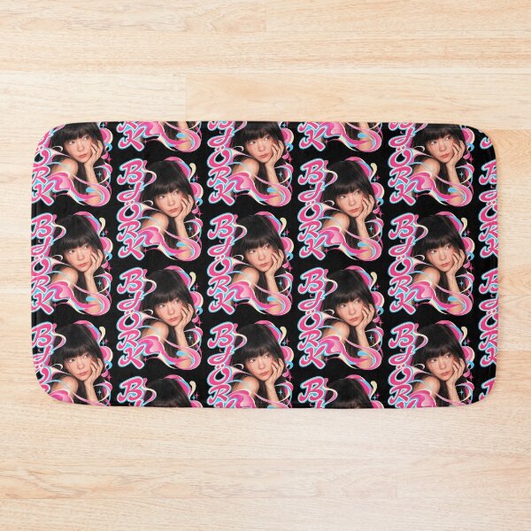 Item preview, Bjork Y2K Retro Pop Art Pink Cyan Alternative Music Graphic designed and sold by GlitchGridArt.