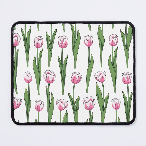 Item preview, Illustration with pink tulips designed and sold by RizikCat.