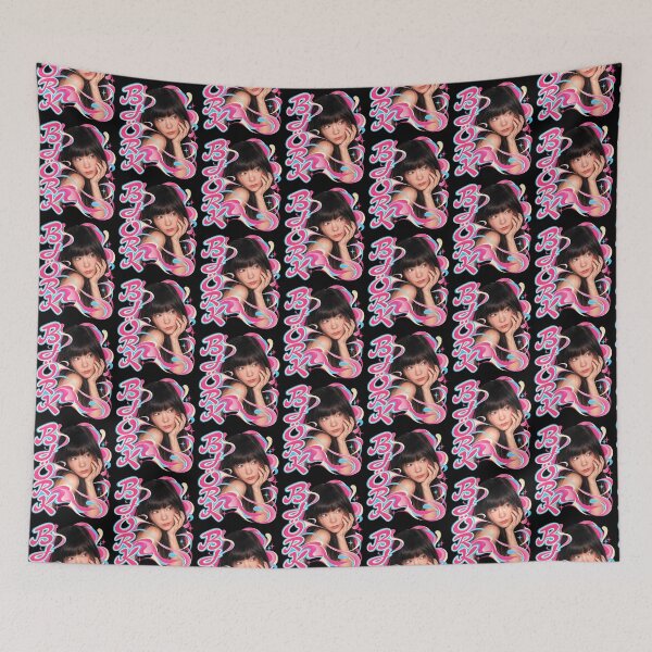 Item preview, Bjork Y2K Retro Pop Art Pink Cyan Alternative Music Graphic designed and sold by GlitchGridArt.