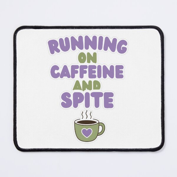 Item preview, Running On Caffeine And Spite Pastel Sticker designed and sold by MindfulMischief.