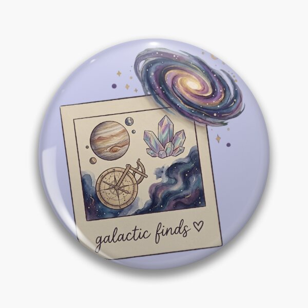 Item preview, Galactic Finds Watercolor Planet Crystal Compass Space Astronomy designed and sold by Akira Design Store.