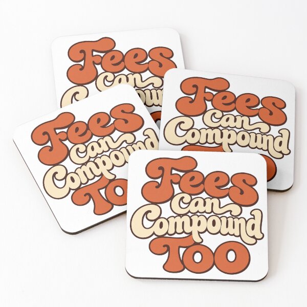 Item preview, Fees Can Compound Too Retro Finance Lettering designed and sold by Bikivuno.