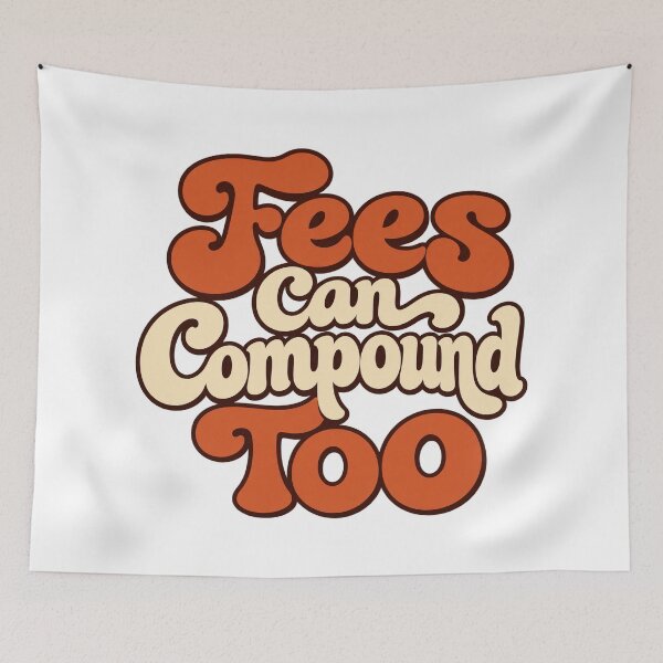 Item preview, Fees Can Compound Too Retro Finance Lettering designed and sold by Bikivuno.