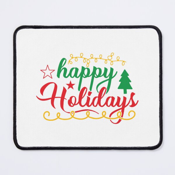 Item preview, Happy Holidays Christmas Quote Festive Holiday Vibes designed and sold by FuzionRaptor.