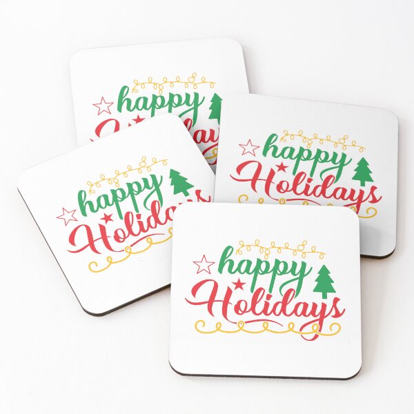 Item preview, Happy Holidays Christmas Quote Festive Holiday Vibes designed and sold by FuzionRaptor.