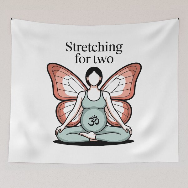 Item preview, Stretching For Two Mint Coral Wings Design designed and sold by 108stillness.