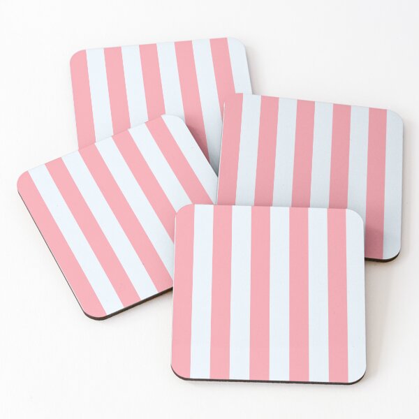 Item preview, Deckchair stripes in pink and blue cream designed and sold by RishabhArts1.