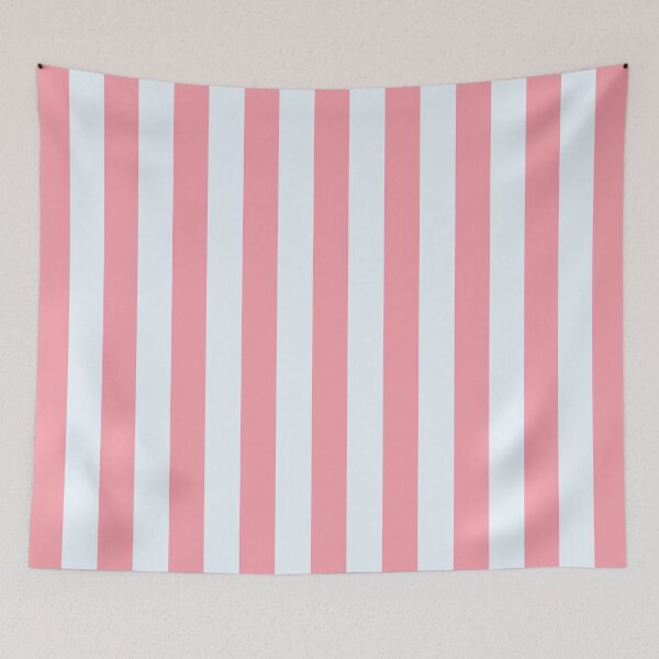 Item preview, Deckchair stripes in pink and blue cream designed and sold by RishabhArts1.