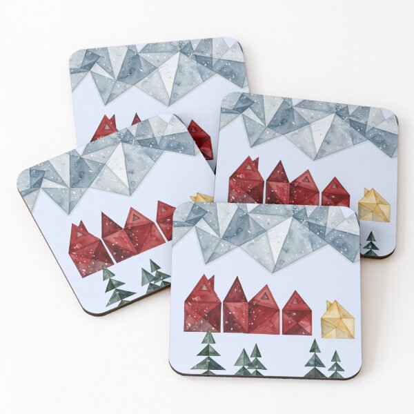 Item preview, Scandinavian Winter in Modern Origami by PanaluPrint designed and sold by PanaluPrint .
