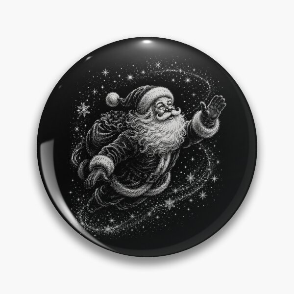 Item preview, Vintage  Santa Claus Flying with Gifts Under a Starry Sky Christmas  designed and sold by SOUFIANE1991.