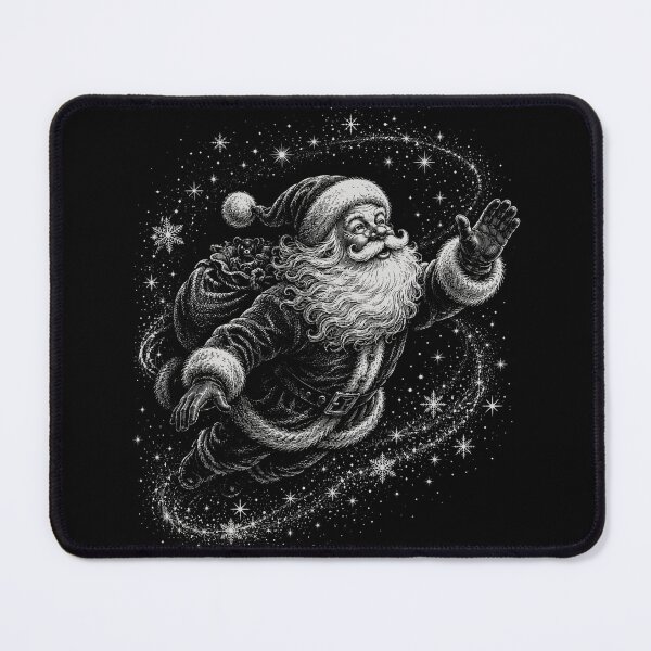 Item preview, Vintage Santa Claus Flying with Gifts Under a Starry Sky Christmas designed and sold by SOUFIANE1991.