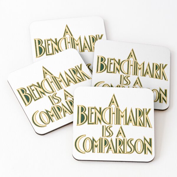 Item preview, A Benchmark Is a Comparison Art Deco Lettering designed and sold by Bikivuno.
