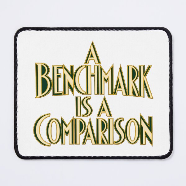 Item preview, A Benchmark Is a Comparison Art Deco Lettering designed and sold by Bikivuno.
