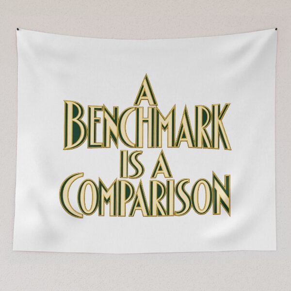 Item preview, A Benchmark Is a Comparison Art Deco Lettering designed and sold by Bikivuno.