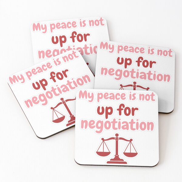 Item preview, My Peace Is Not Up For Negotiation Sticker designed and sold by MindfulMischief.