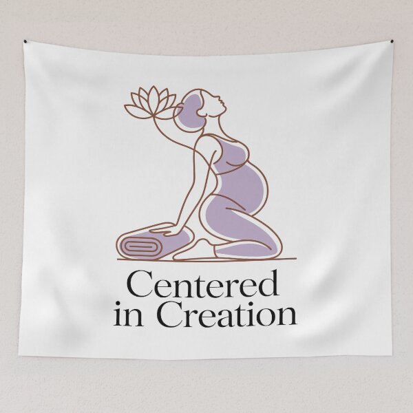 Item preview, Centered In Creation Brown Lavender Backbend designed and sold by 108stillness.