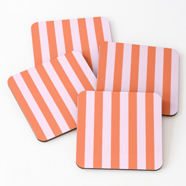 Item preview, Deckchair stripes in pink and orange designed and sold by RishabhArts1.