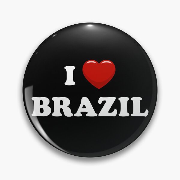 Item preview, I Love Brazil / I Heart Brazil (White text with red heart) designed and sold by STUDIO-72.