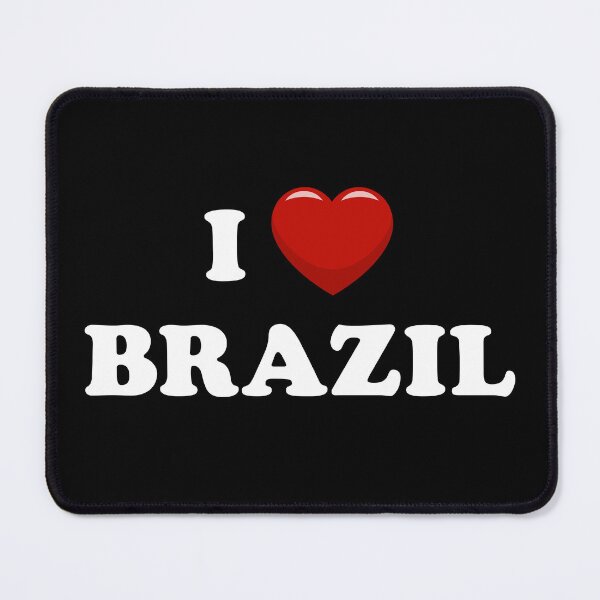 Item preview, I Love Brazil / I Heart Brazil (White text with red heart) designed and sold by STUDIO-72.