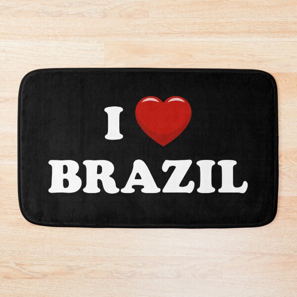 Item preview, I Love Brazil / I Heart Brazil (White text with red heart) designed and sold by STUDIO-72.