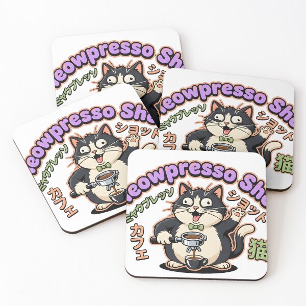 Item preview, Kawaii Tokyo Espresso Cat Coffee Lover Tee designed and sold by mantra2023.