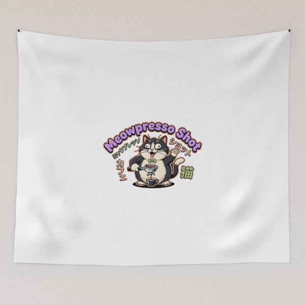 Item preview, Kawaii Tokyo Espresso Cat Coffee Lover Tee designed and sold by mantra2023.