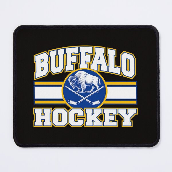 Item preview, Buffalo Hockey Bison Crossed Sticks Vintage designed and sold by PunPals-Art.