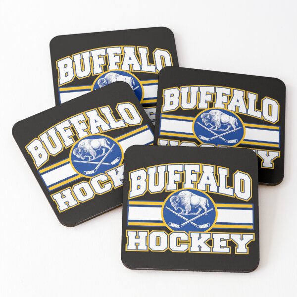 Item preview, Buffalo Hockey Bison Crossed Sticks Vintage designed and sold by PunPals-Art.