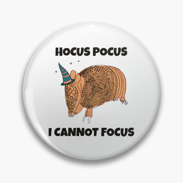 Item preview, ADHD Armadillo Wizard Hocus Pocus Cannot Focus Art designed and sold by Groovythought.