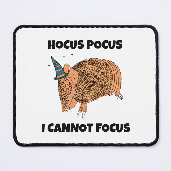 Item preview, ADHD Armadillo Wizard Hocus Pocus Cannot Focus Art designed and sold by Groovythought.