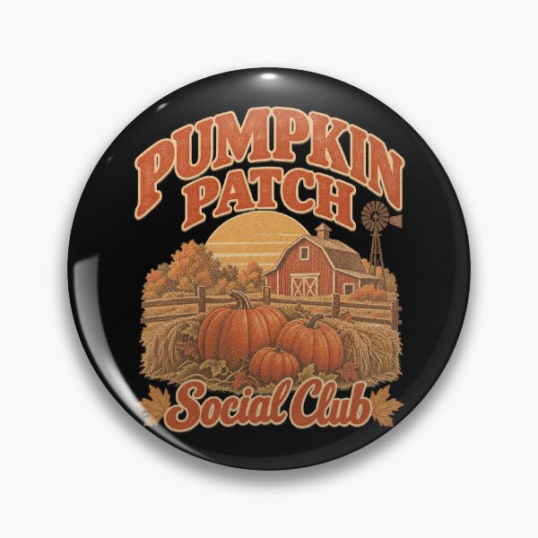 Item preview, Pumpkin Patch Social Club Vintage Farm Barn Landscape artwork designed and sold by Aqouiatiqe.