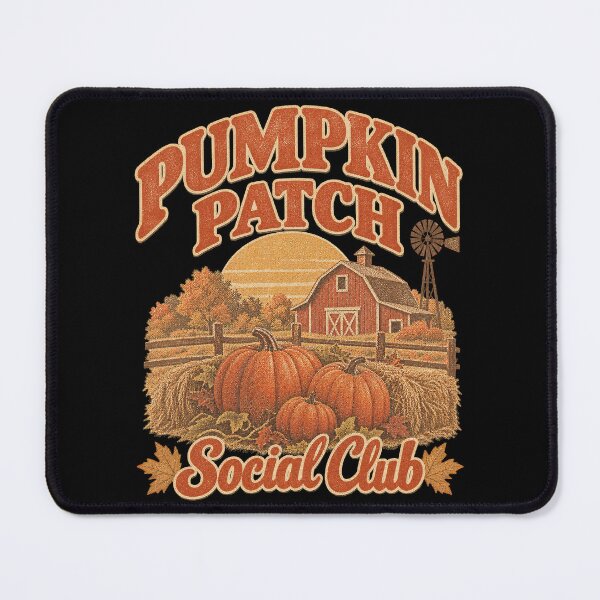 Item preview, Pumpkin Patch Social Club Vintage Farm Barn Landscape artwork designed and sold by Aqouiatiqe.