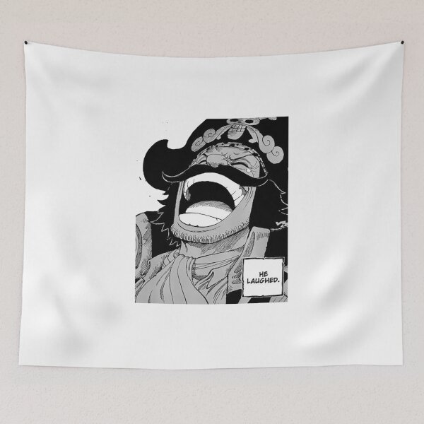 Item preview, Black and White Laughing Pirate Portrait designed and sold by DIBUJOS2021.