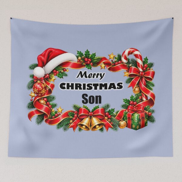 Item preview, Merry Christmas Son Family Holiday Celebration Design designed and sold by annenambiro.