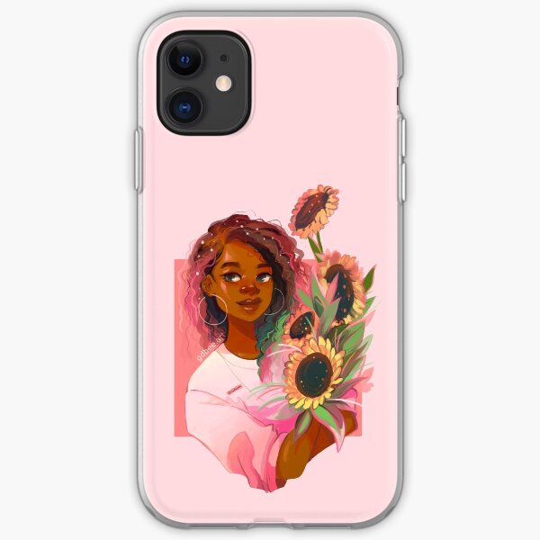 Pink Sunflowers iPhone Soft Case