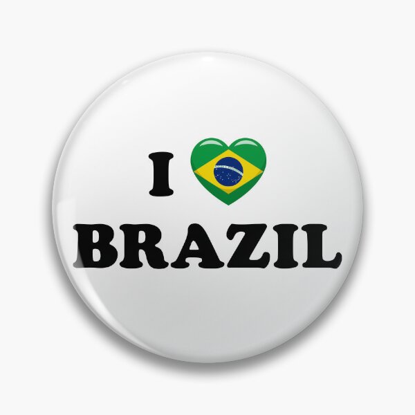 Item preview, I Love Brazil / I Heart Brazil (Black text with flag heart) designed and sold by STUDIO-72.